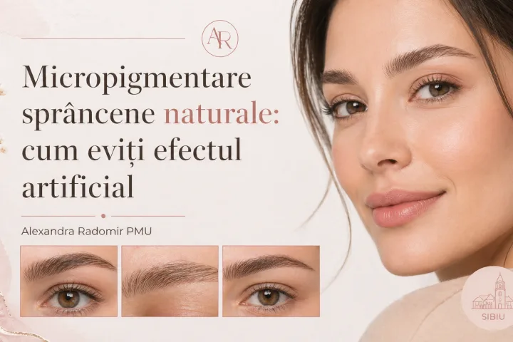 Micropigmentare sprancene naturale cum eviti efectul artificial